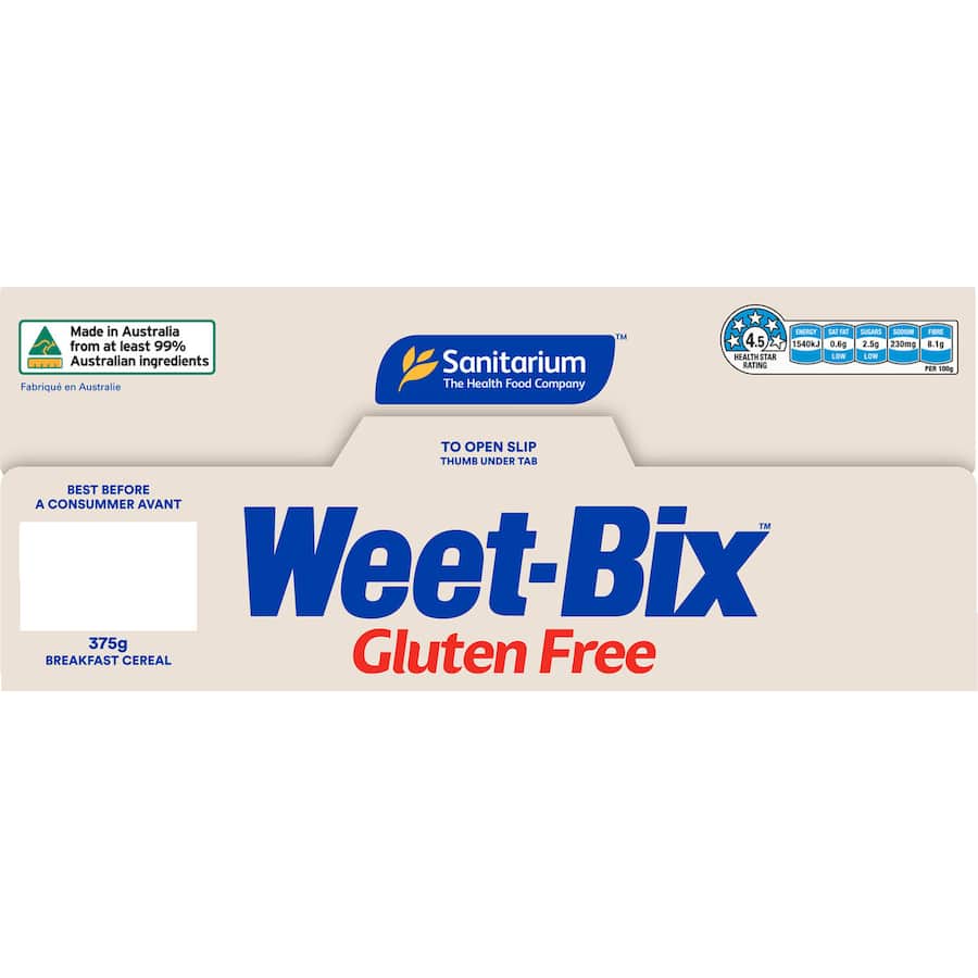 Sanitarium Weet-bix Gluten Free Breakfast Cereal 375g