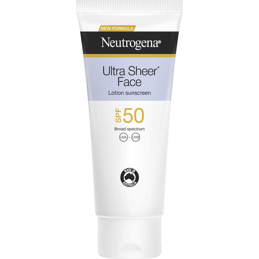 Neutrogena Ultra Sheer Sunscreen Face Lotion Spf 50+ 88mL