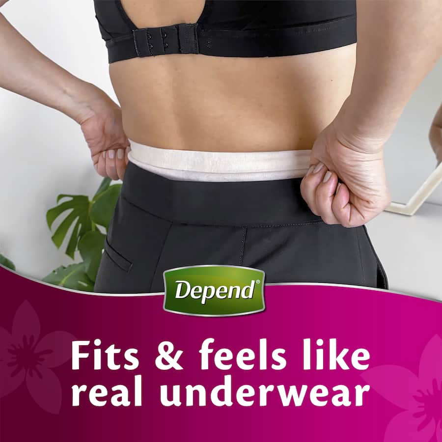 Depend Real Fit Underwear Womens Continence Pants Large 8pack