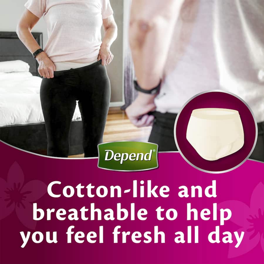 Depend Real Fit Womens Continence Pants Medium