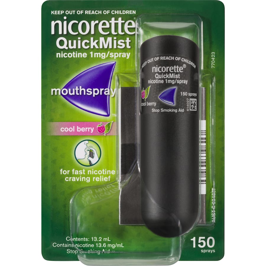Nicorette Quick Smoking Remedy Mist Berry 13.2mL