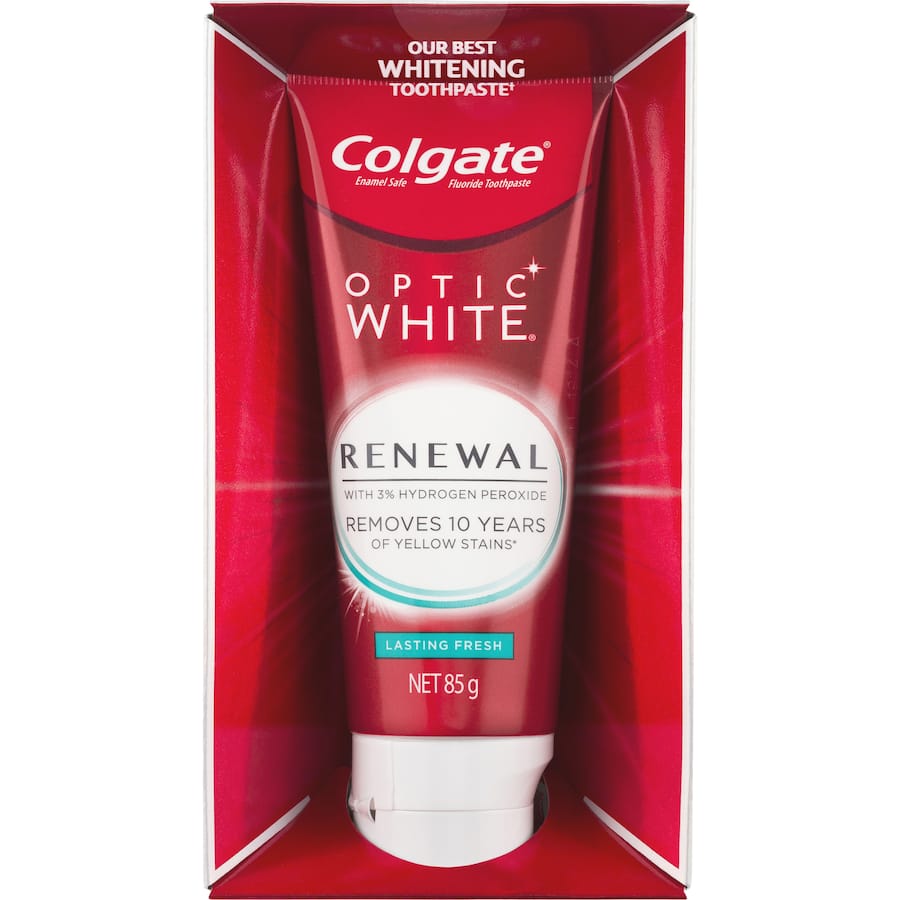 Colgate Optic White Whitening Toothpaste Renewal Teeth Whitening Tube 85g