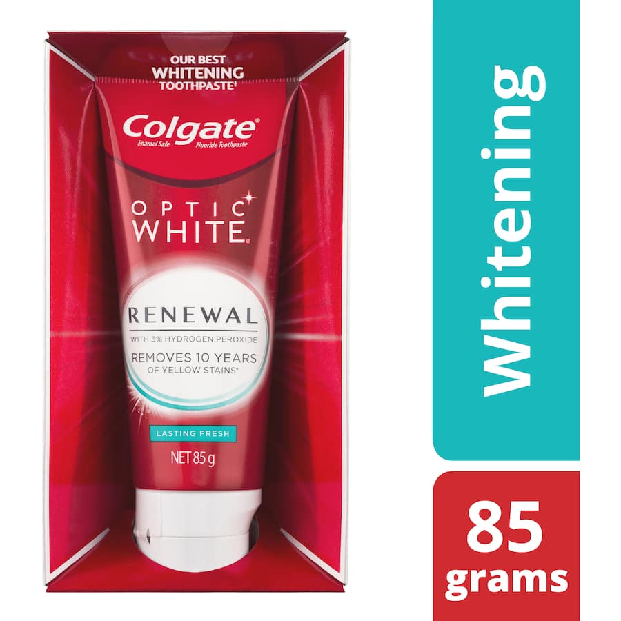 Colgate Optic White Whitening Toothpaste Renewal Teeth Whitening Tube 85g