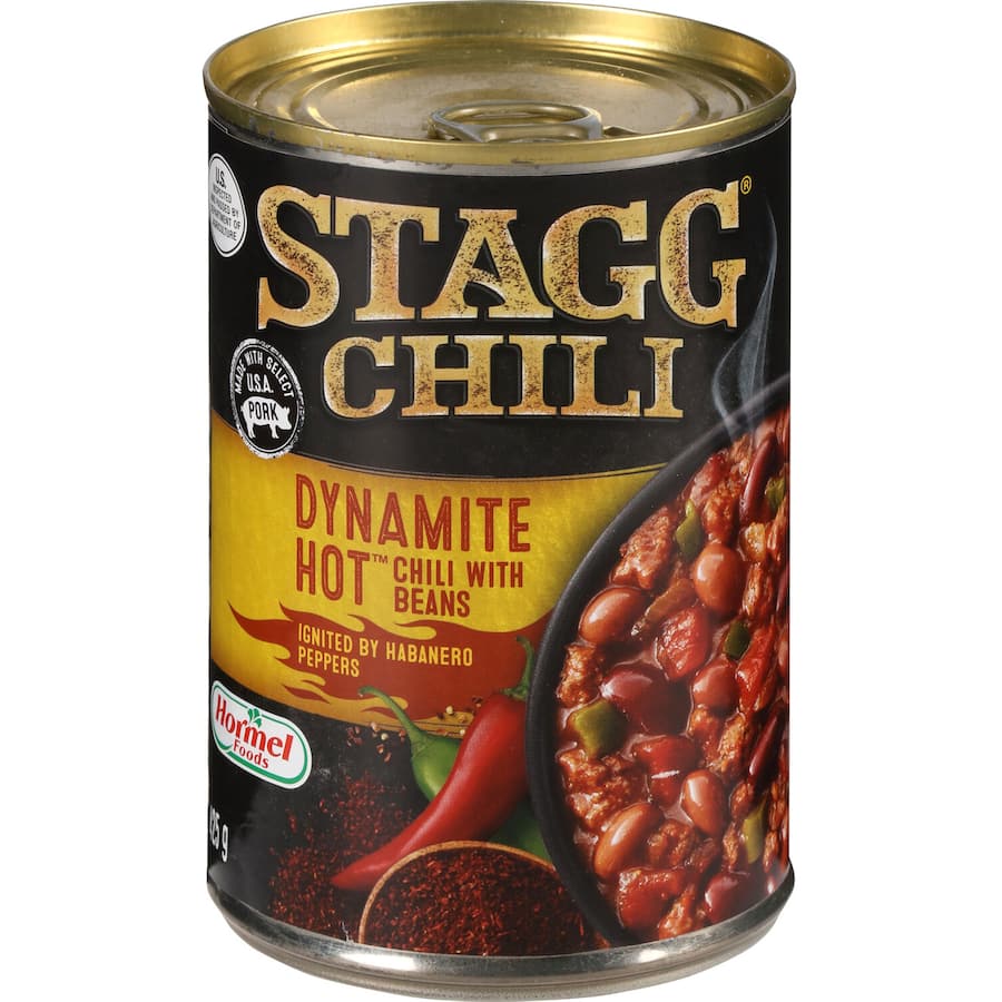 Stagg Chili Canned Dinners Pork With Dynamite Chilli Bean 425g