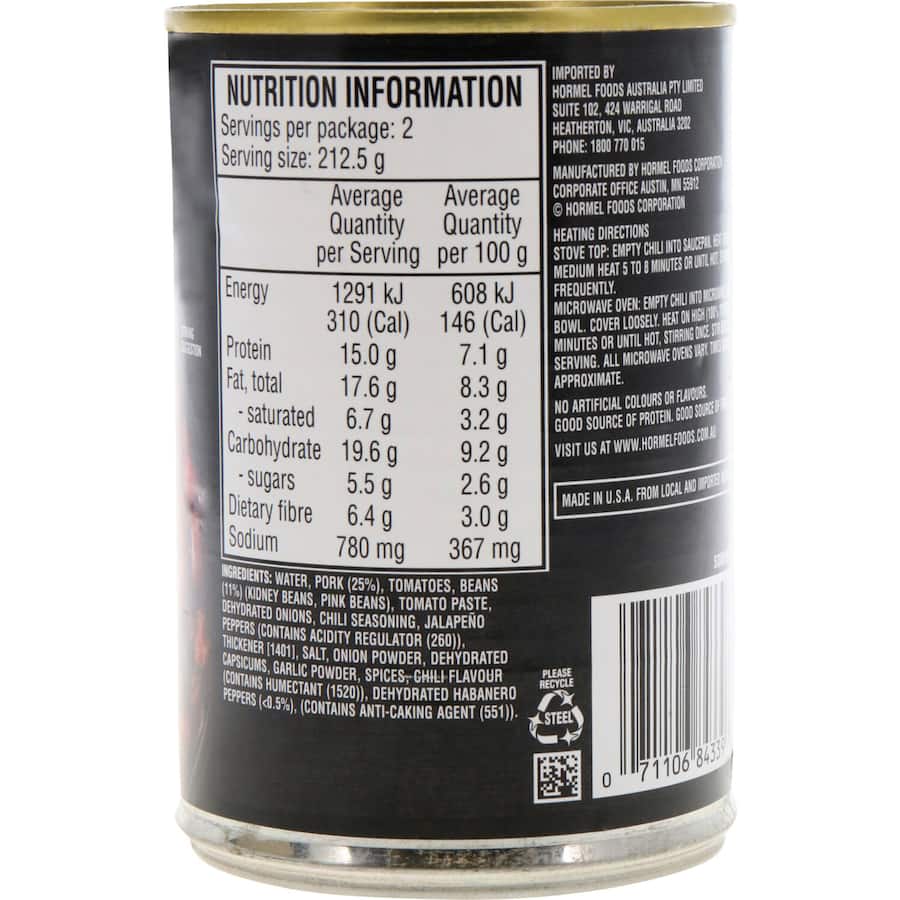 Stagg Chili Canned Dinners Pork With Dynamite Chilli Bean 425g