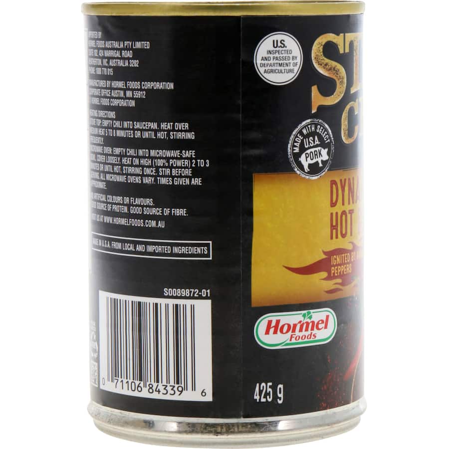 Stagg Chili Canned Dinners Pork With Dynamite Chilli Bean 425g