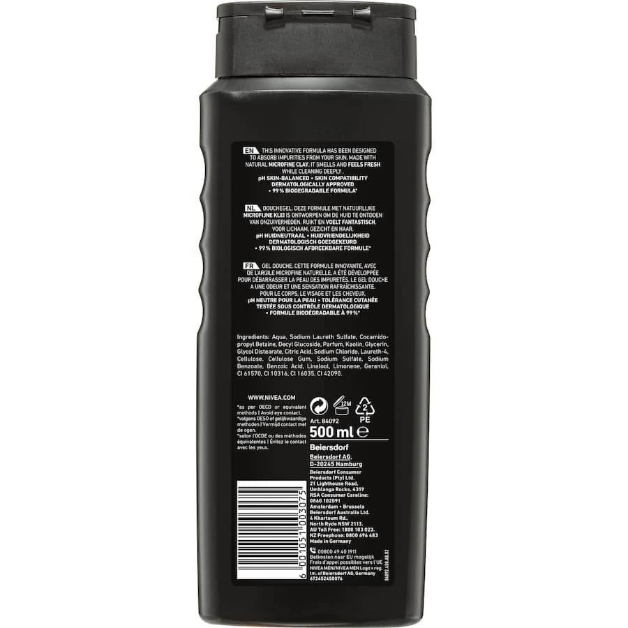 Nivea Men Shower Gel Deep 500mL