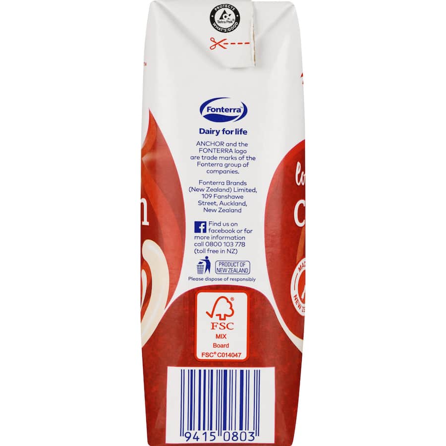 Anchor Cream Long Life Carton 250mL