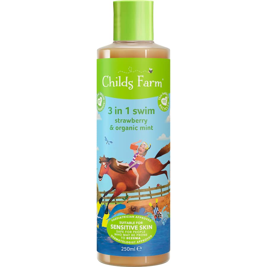 Childs Farm 3 In 1 Wash Swim Strawberry & Organic Mint 250mL