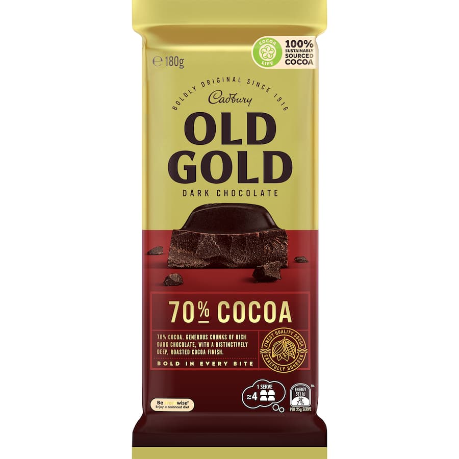 Cadbury Chocolate Old Gold 70% 180g
