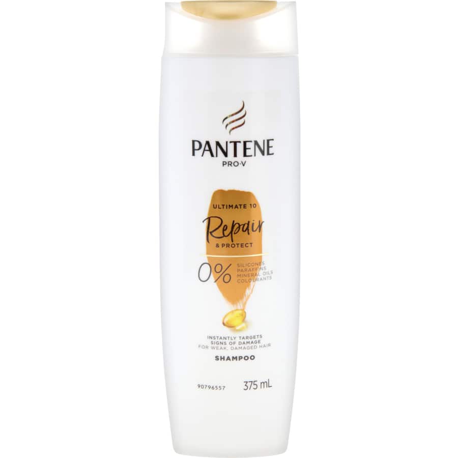 Pantene Pro-v Ultimate 10 Repair & Protect Shampoo For Damaged Hair 375mL