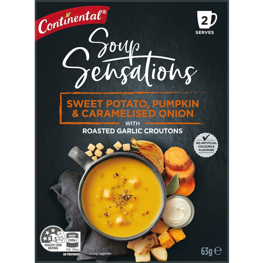 Continental Soup Sensations Sweet Potato Pumpkin & Caramelised Onion 63g