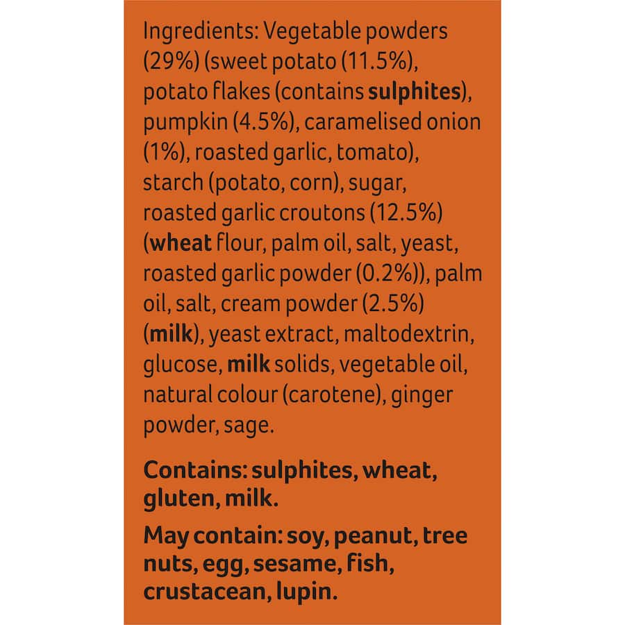 Continental Soup Sensations Sweet Potato Pumpkin & Caramelised Onion 63g