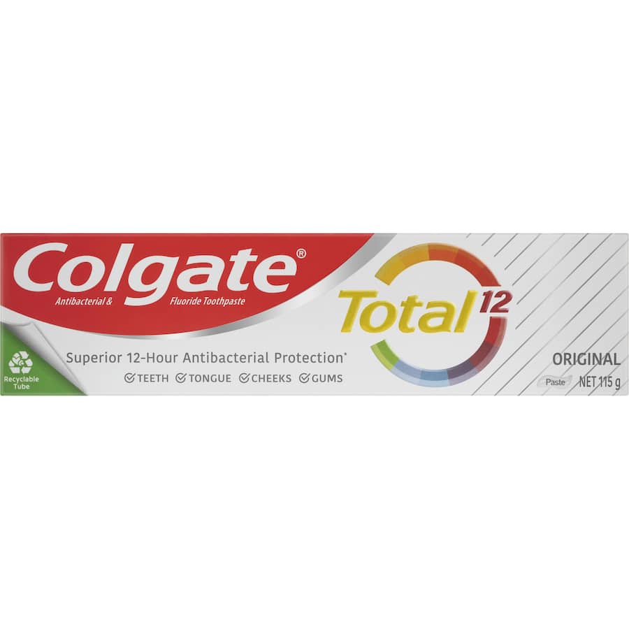 Colgate Total Antibacterial Toothpaste Original Tube 115g