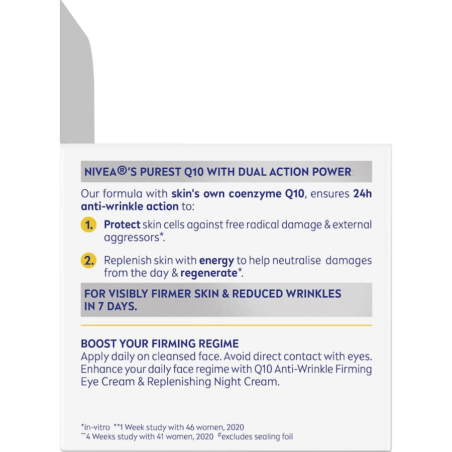 Nivea Q10 Power Anti-wrinkle Firming Day Cream Spf30 50mL