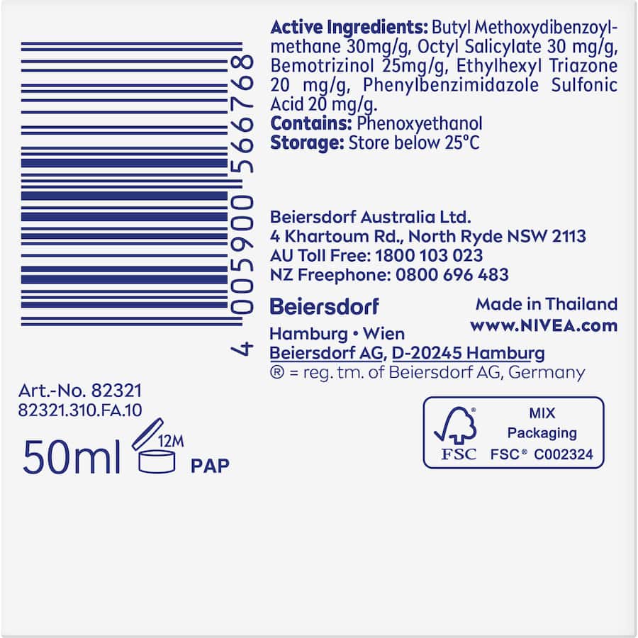 Nivea Q10 Power Anti-wrinkle Firming Day Cream Spf30 50mL