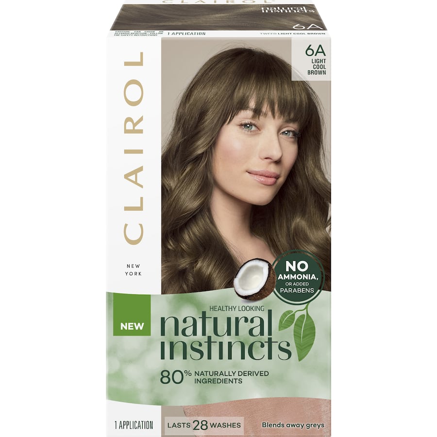 Clairol Natural Instincts Hair Colour Tweed 6a Light Cool Brown 1pack