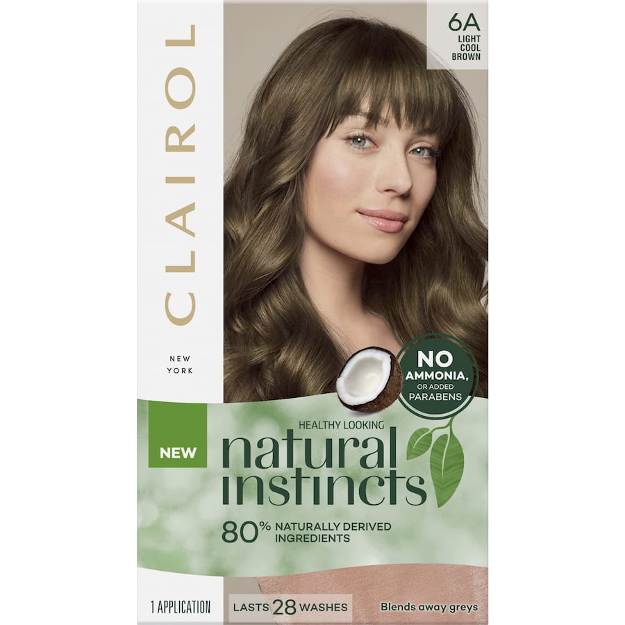 Clairol Natural Instincts Hair Colour Tweed 6a Light Cool Brown 1pack