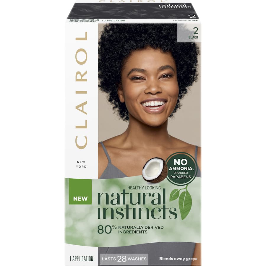 Clairol Natural Instincts Hair Colour Midnight 2 Black 1pack