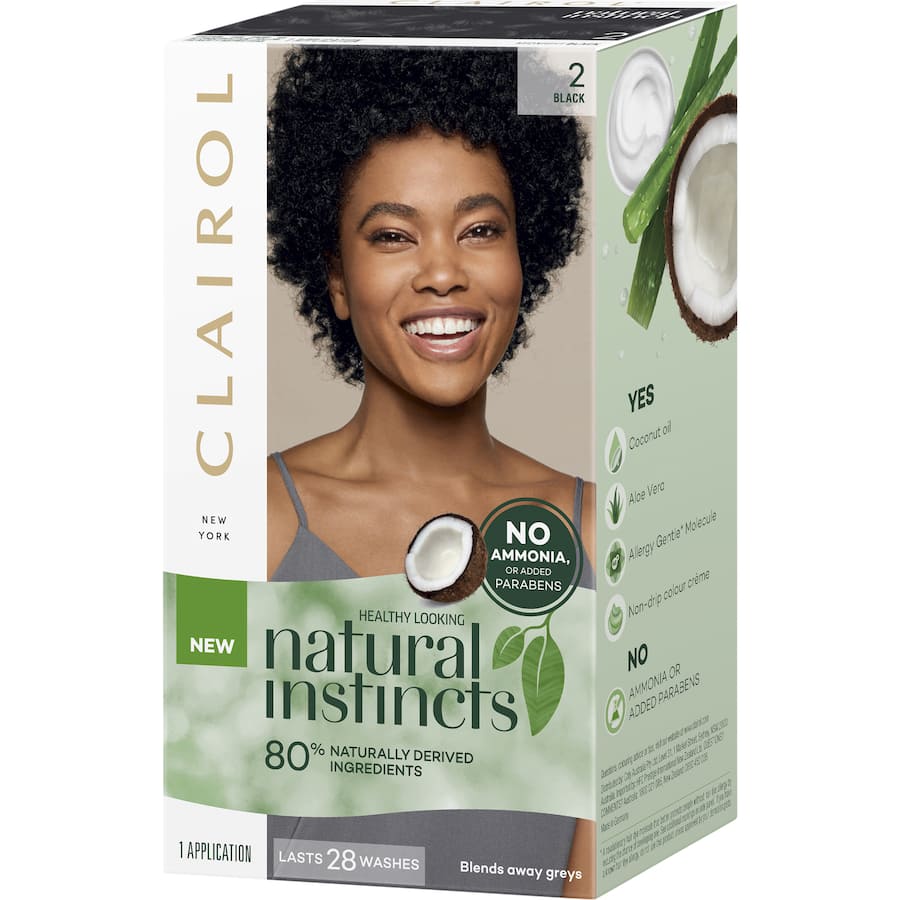 Clairol Natural Instincts Hair Colour Midnight 2 Black 1pack