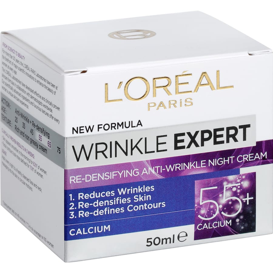 Loreal Wrinkle Expert Anti-wrinkle Cream Night Cream 55+ 50mL
