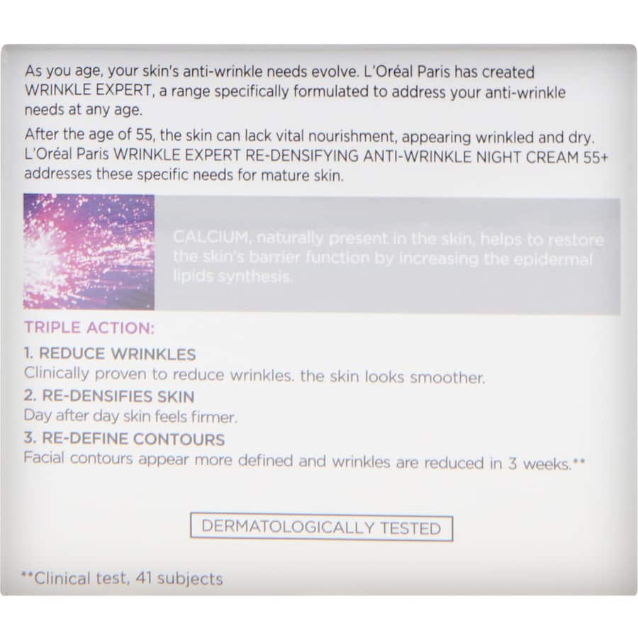 Loreal Wrinkle Expert Anti-wrinkle Cream Night Cream 55+ 50mL