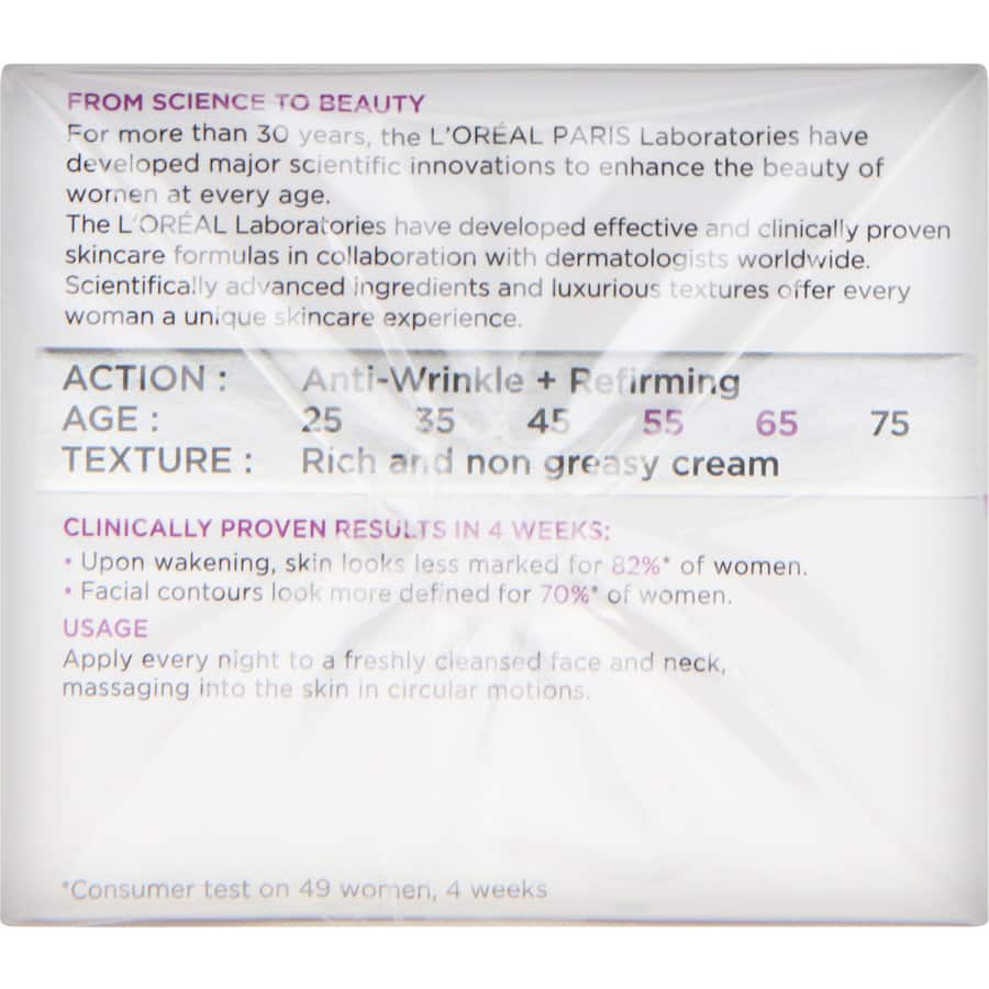 Loreal Wrinkle Expert Anti-wrinkle Cream Night Cream 55+ 50mL