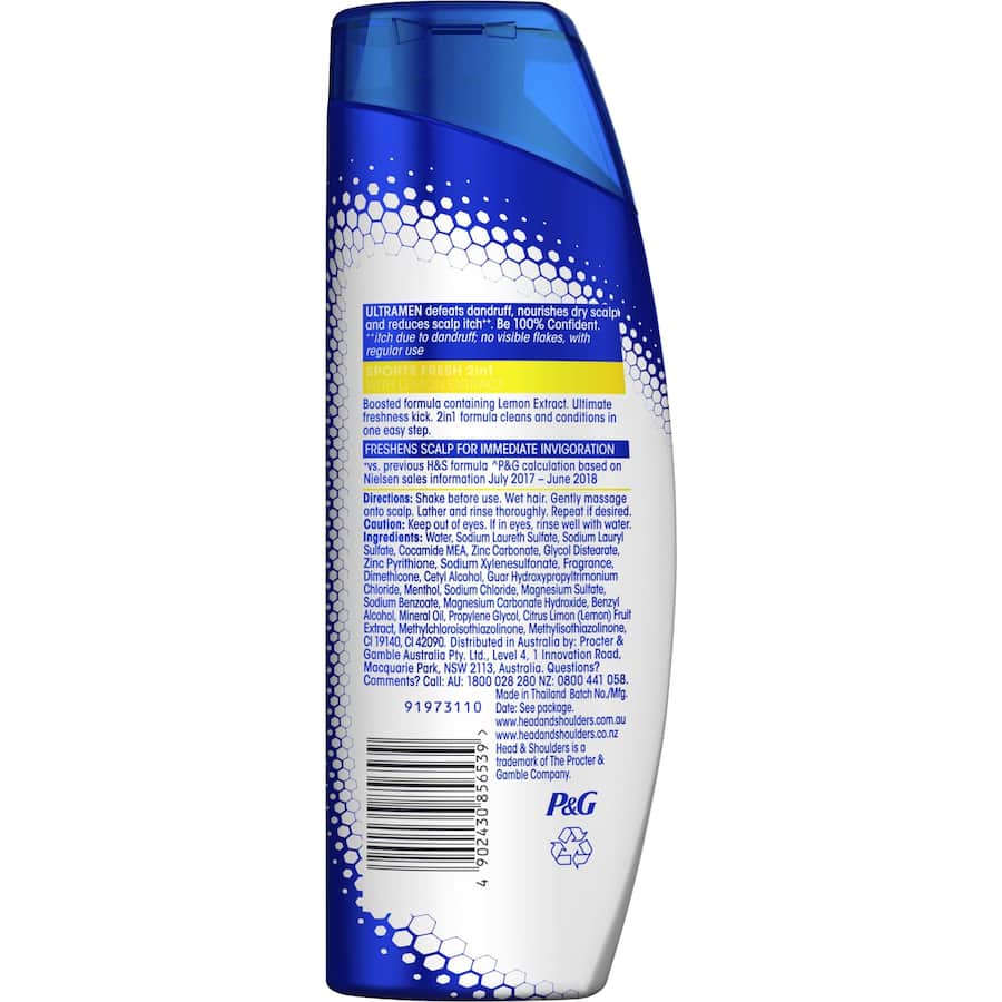 Head & Shoulders Ultra Men 2 In 1 Shampoo & Conditioner Sports Fresh 400mL