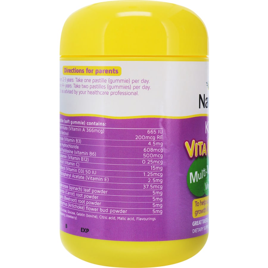 Natures Way Kids Smart Multi-vitamins + Vegies Berry Flavour Pastilles 110pack