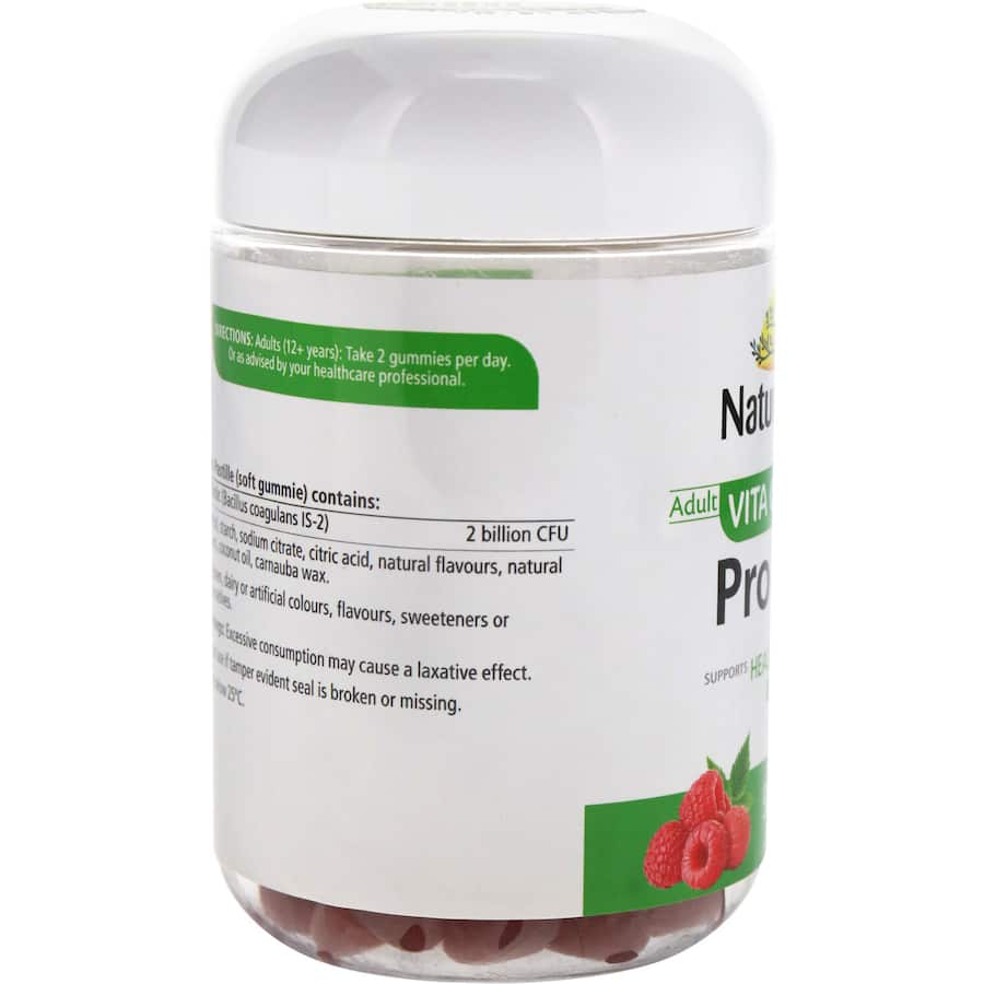 Natures Way Adults Vita Gummies Probiotic Raspberry Flavour Pastilles 90pack