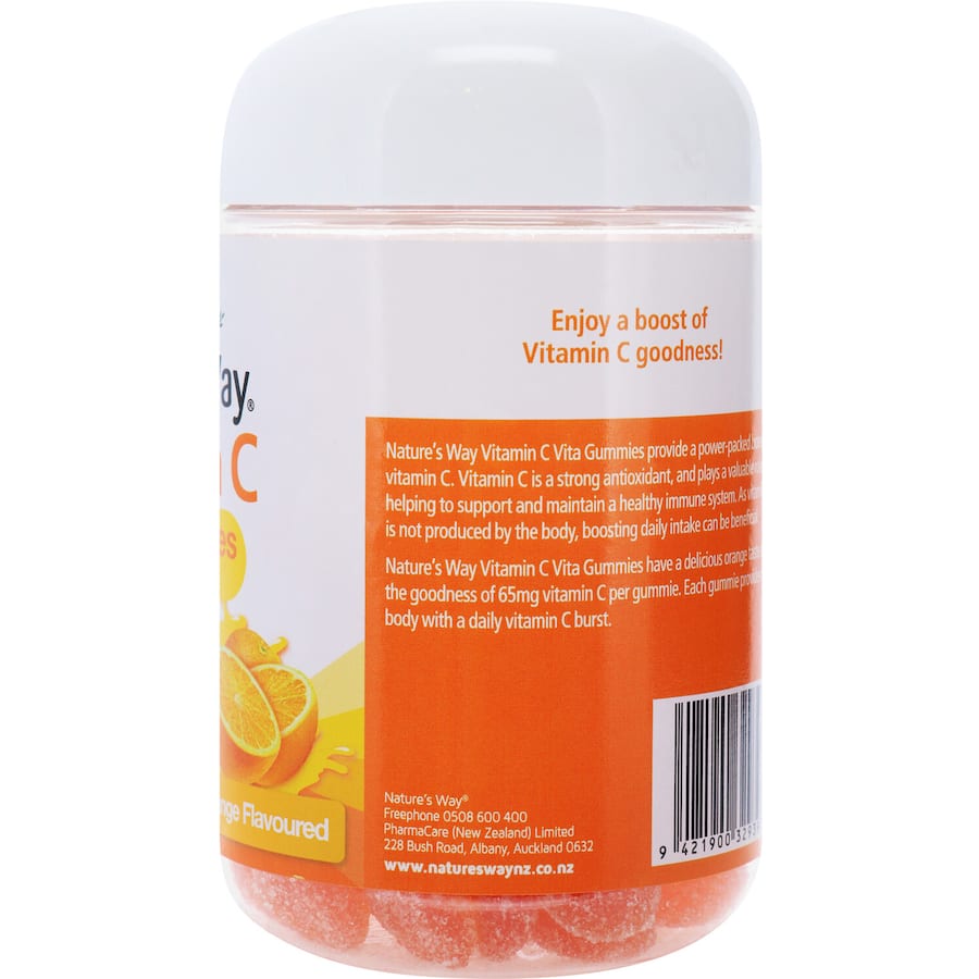 Natures Way Adults Vita Gummies Vitamin C Orange Flavour Pastilles 120pack