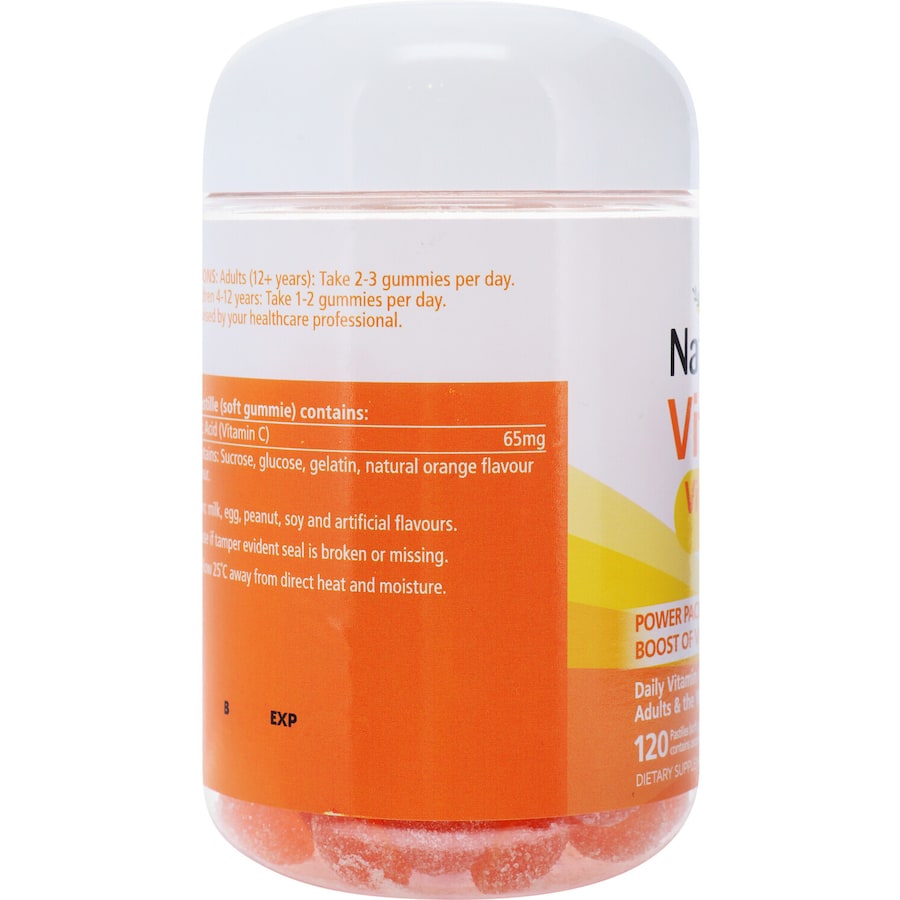Natures Way Adults Vita Gummies Vitamin C Orange Flavour Pastilles 120pack