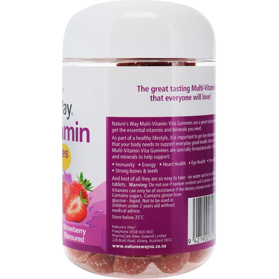 Natures Way Adults Vita Gummies Multivitamin Strawberry Flavour Pastilles 120pack