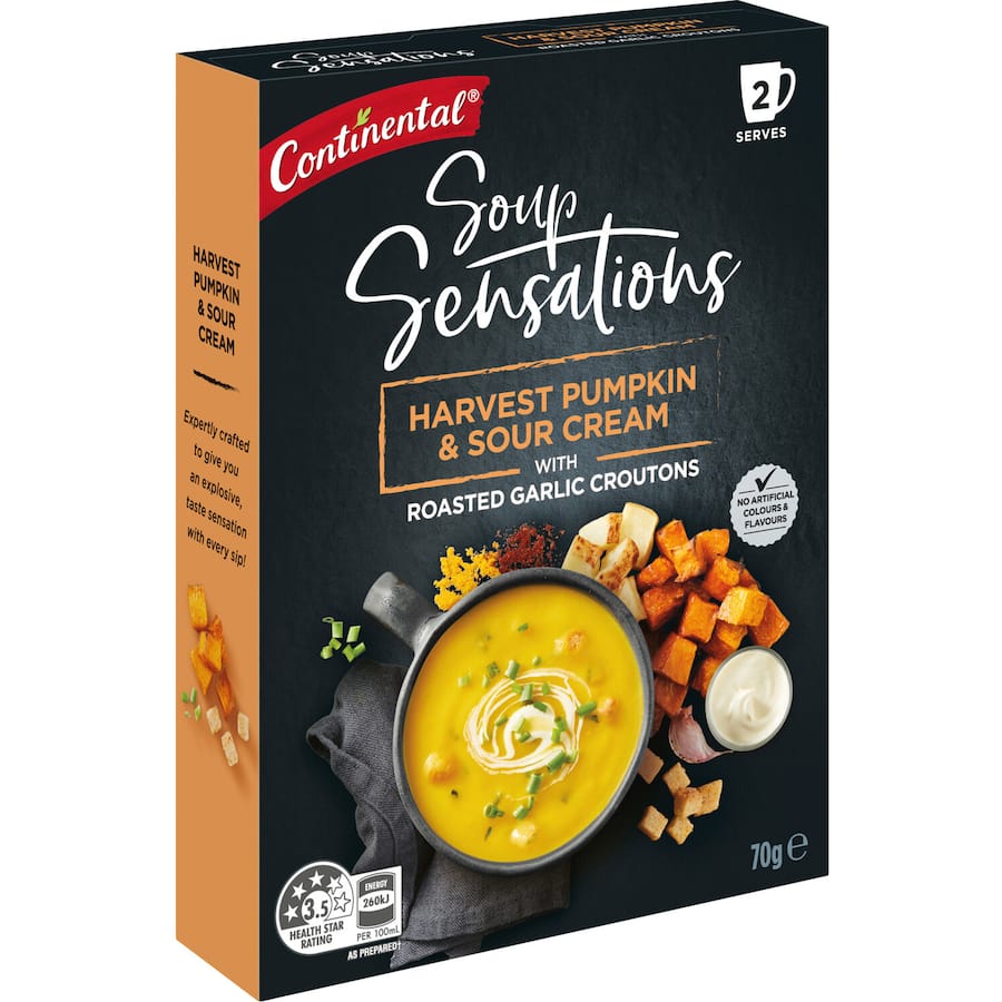 Continental Sensations Instant Soup Pumpkin & Sour Cream 70g 2pack