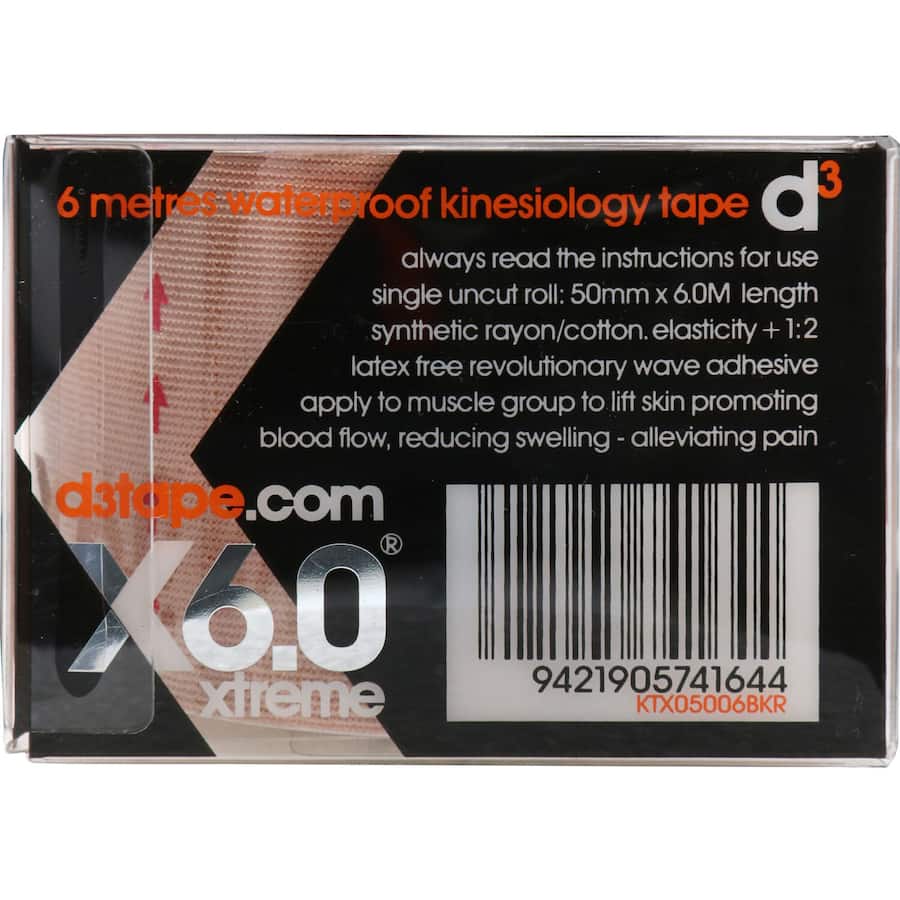 D3 Kinesiology Tape Waterproof 1ea 6m