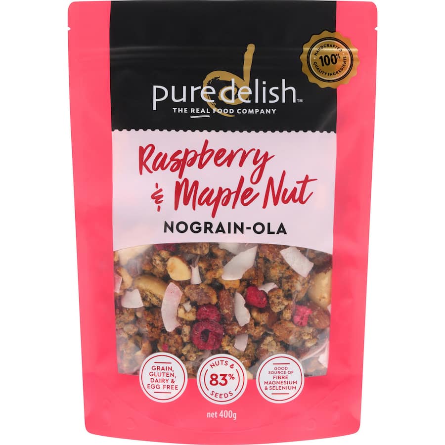 Pure Delish Muesli Raspberry & Maple Nograin-ola 400g