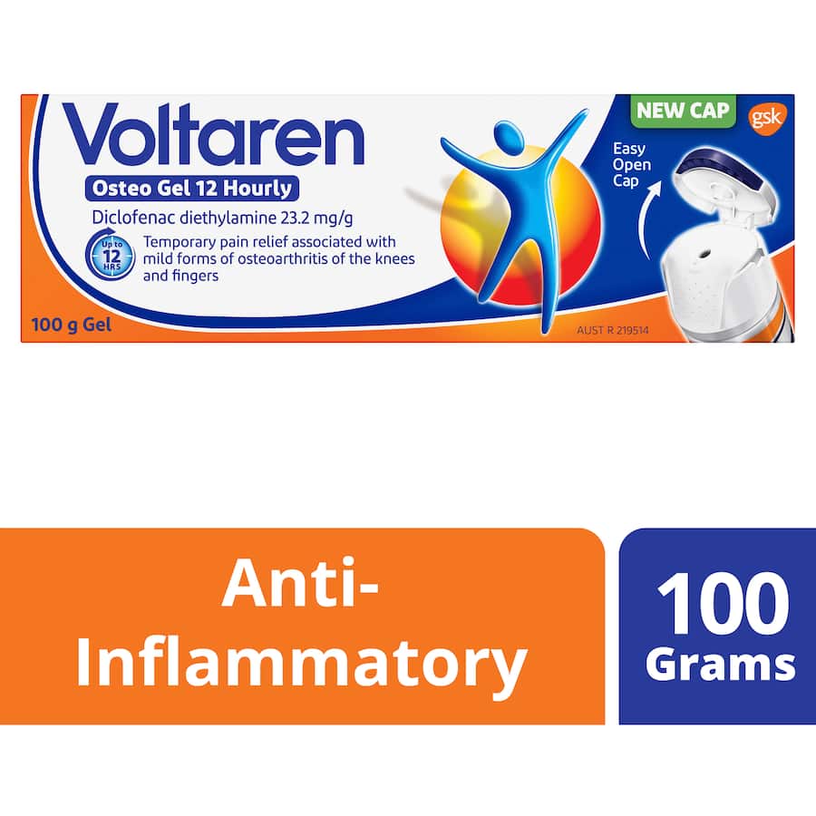 Voltaren Osteo Gel 12 Hourly Long Lasting Gel Tube 100g