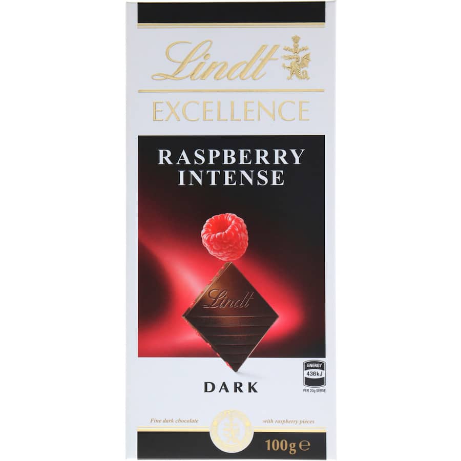 Lindt Excellence Chocolate Raspberry 100g