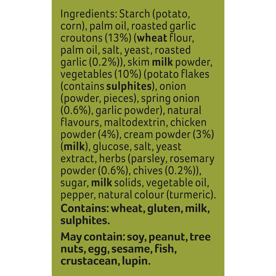 Continental Soup Sensations Creamy Roast Chicken & Spring Onion Pack 61g