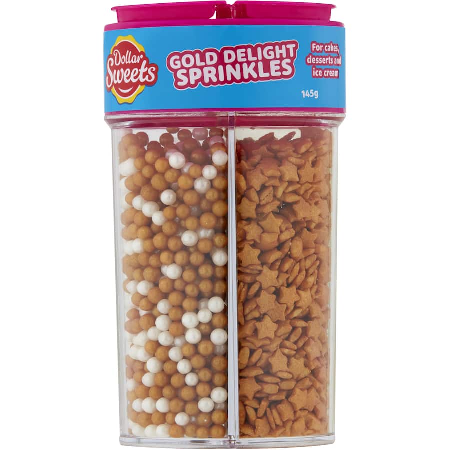 Creative Kitchen Sprinkles 4 Gold Compartments 145g