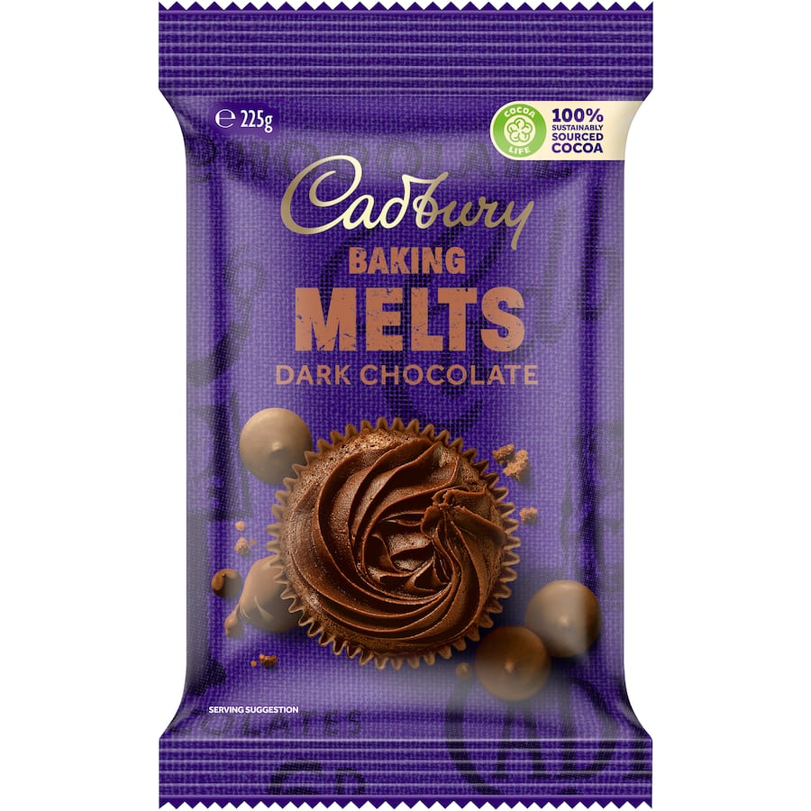 Cadbury Chocolate Baking Dark Melts 225g