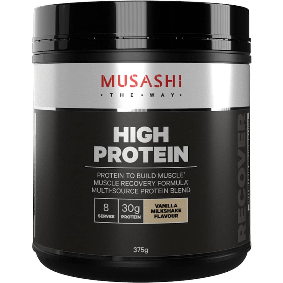 Musashi High Protein Protein Powder Vanilla 375g