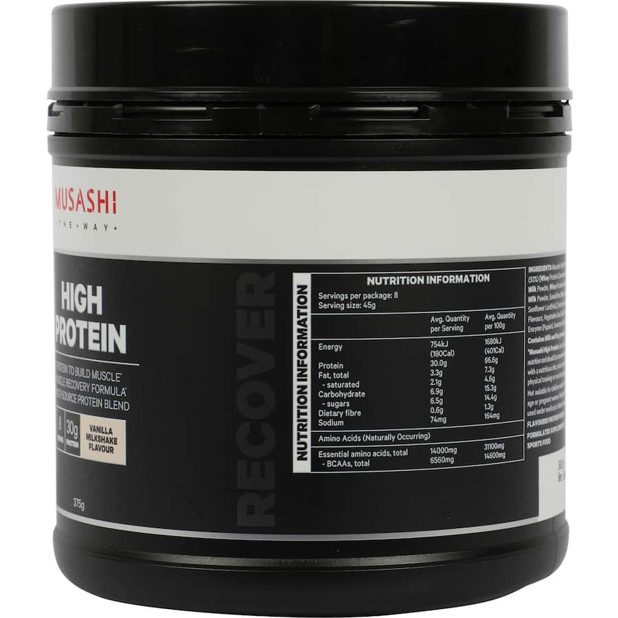 Musashi High Protein Protein Powder Vanilla 375g
