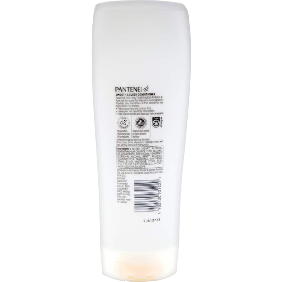 Pantene Pro-v Smooth & Sleek Conditioner For Frizzy Hair 375mL