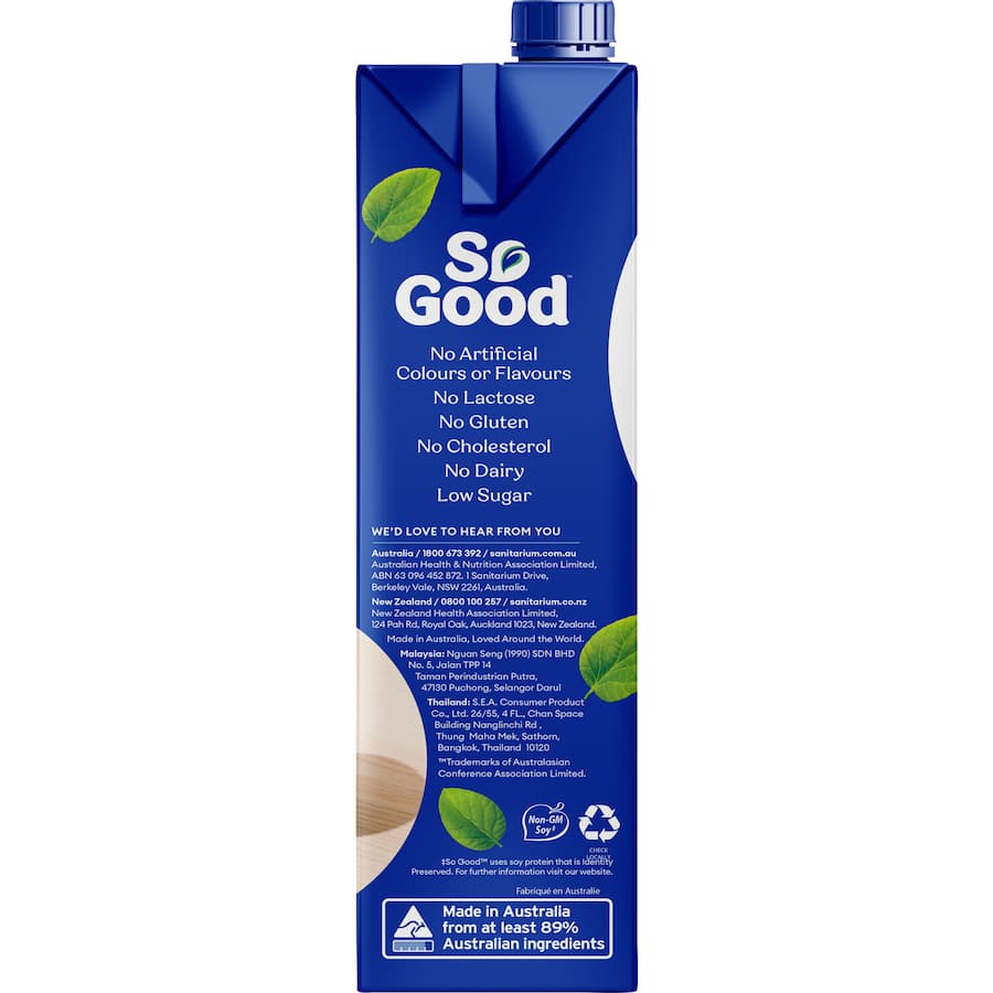 So Good Soy Milk Barista Carton 1L