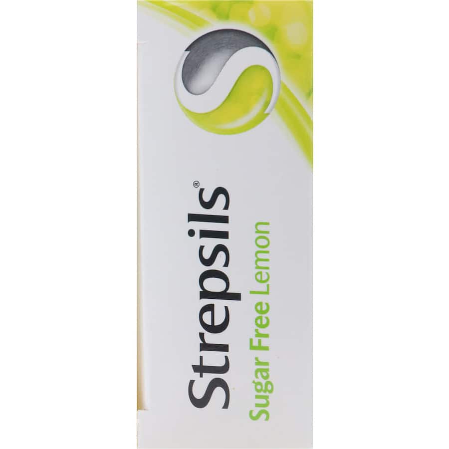 Strepsils Sugar Free Cough Throat Lozenges Lemon 36pack