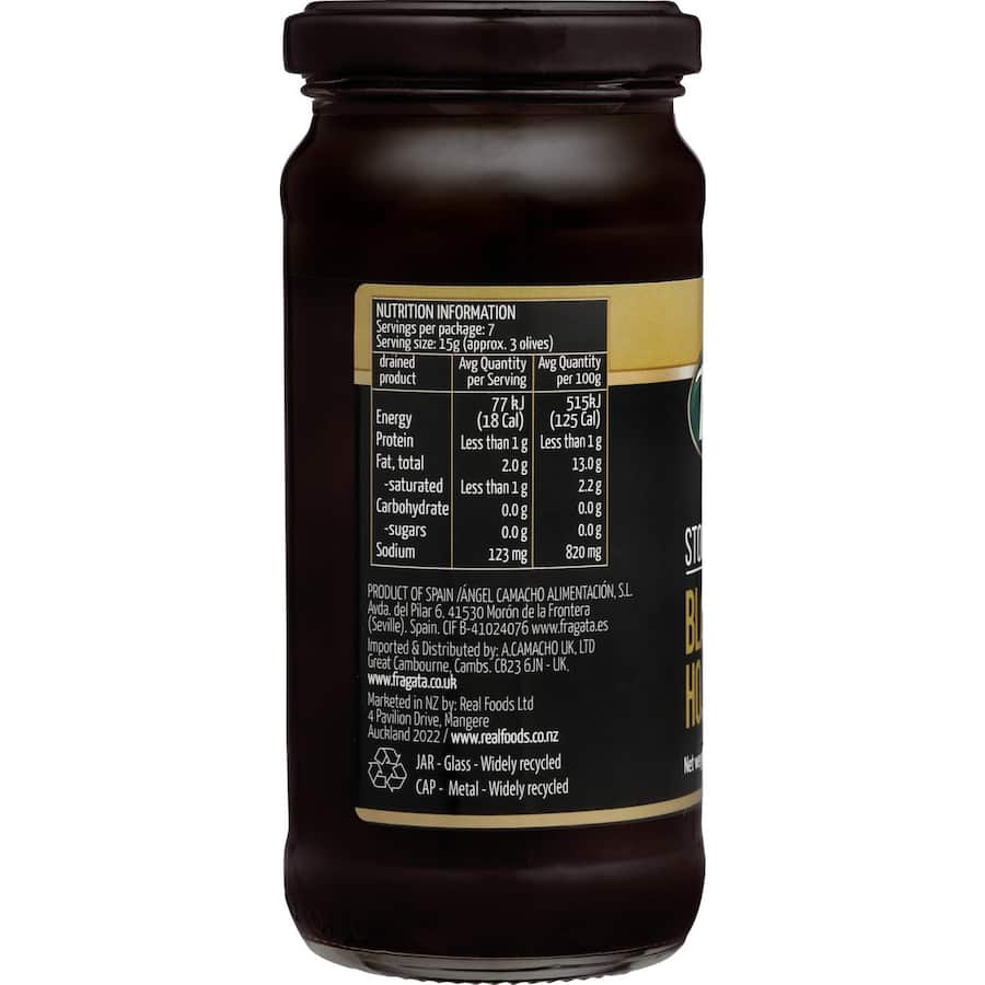 Fragata Olives Pitted Black 230g