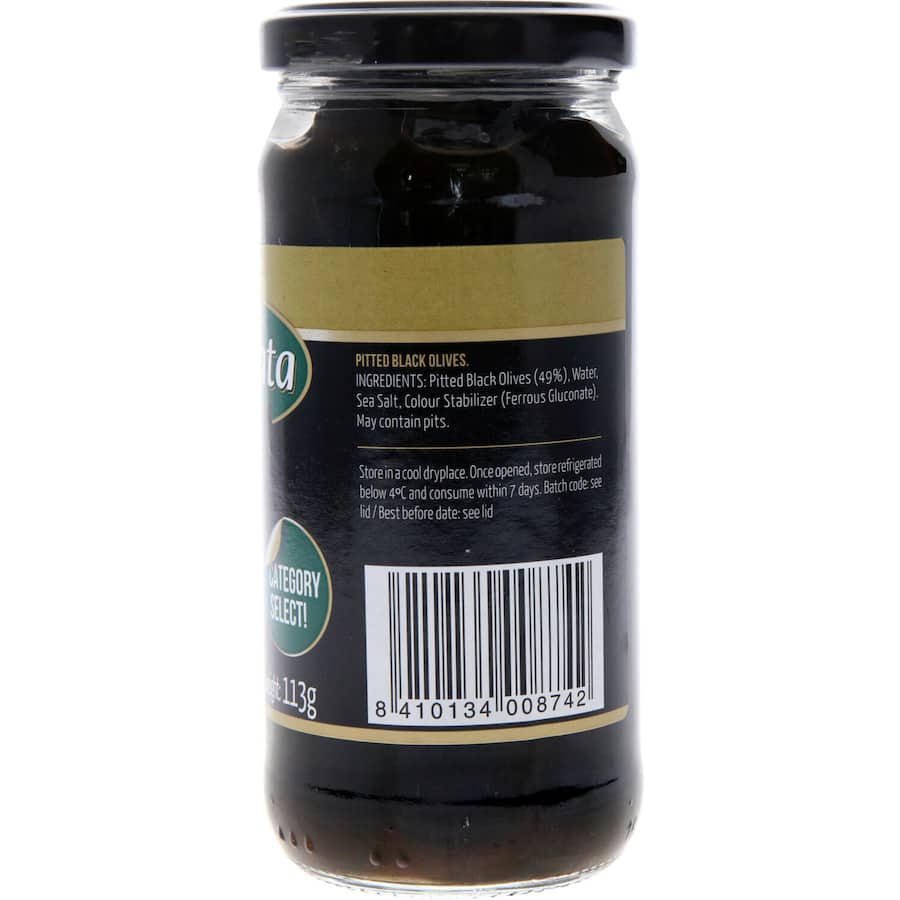 Fragata Olives Pitted Black 230g