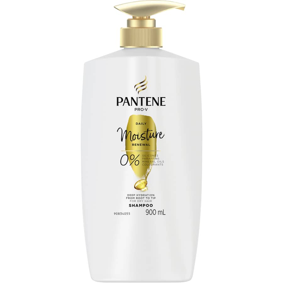 Pantene Pro-v Moisture Renewal Shampoo For Dry Hair Pump 900mL