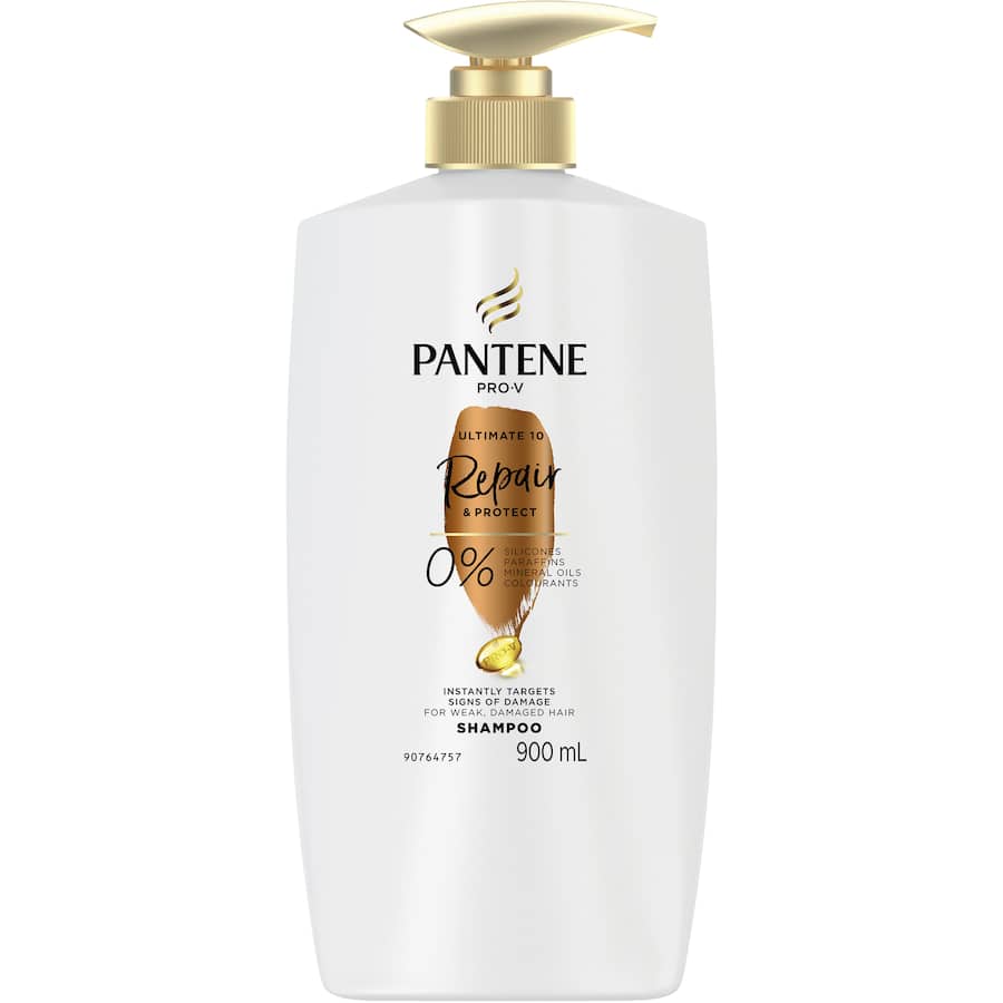 Pantene Pro-v Ultimate 10 Repair & Protect Shampoo For Damaged Hair 900mL